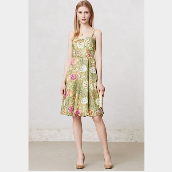 Girls From Savoy Rose Bramble Floral Sun Dress - Picture 1 of 5